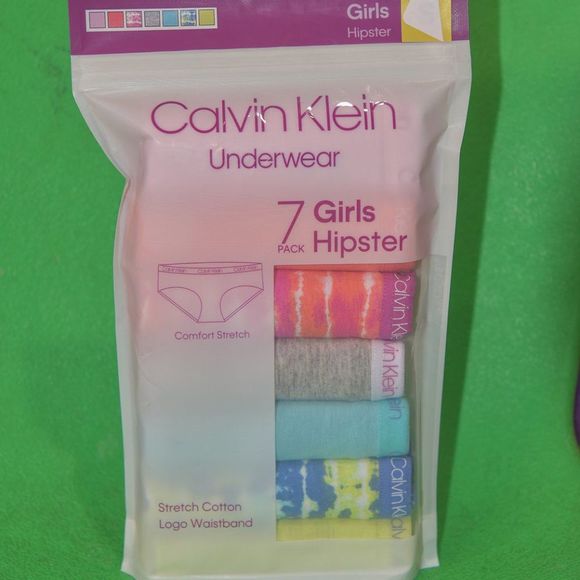 Calvin‎ Klein Girls Hipster Underwear - 7 Pack - Picture 1 of 4